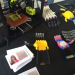 3D printer making prosthetic hands